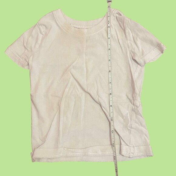 Carter’s Toddler Boys Girls White Short Sleeve Cotton T-Shirt (Size 2/3) - Picture 5 of 6